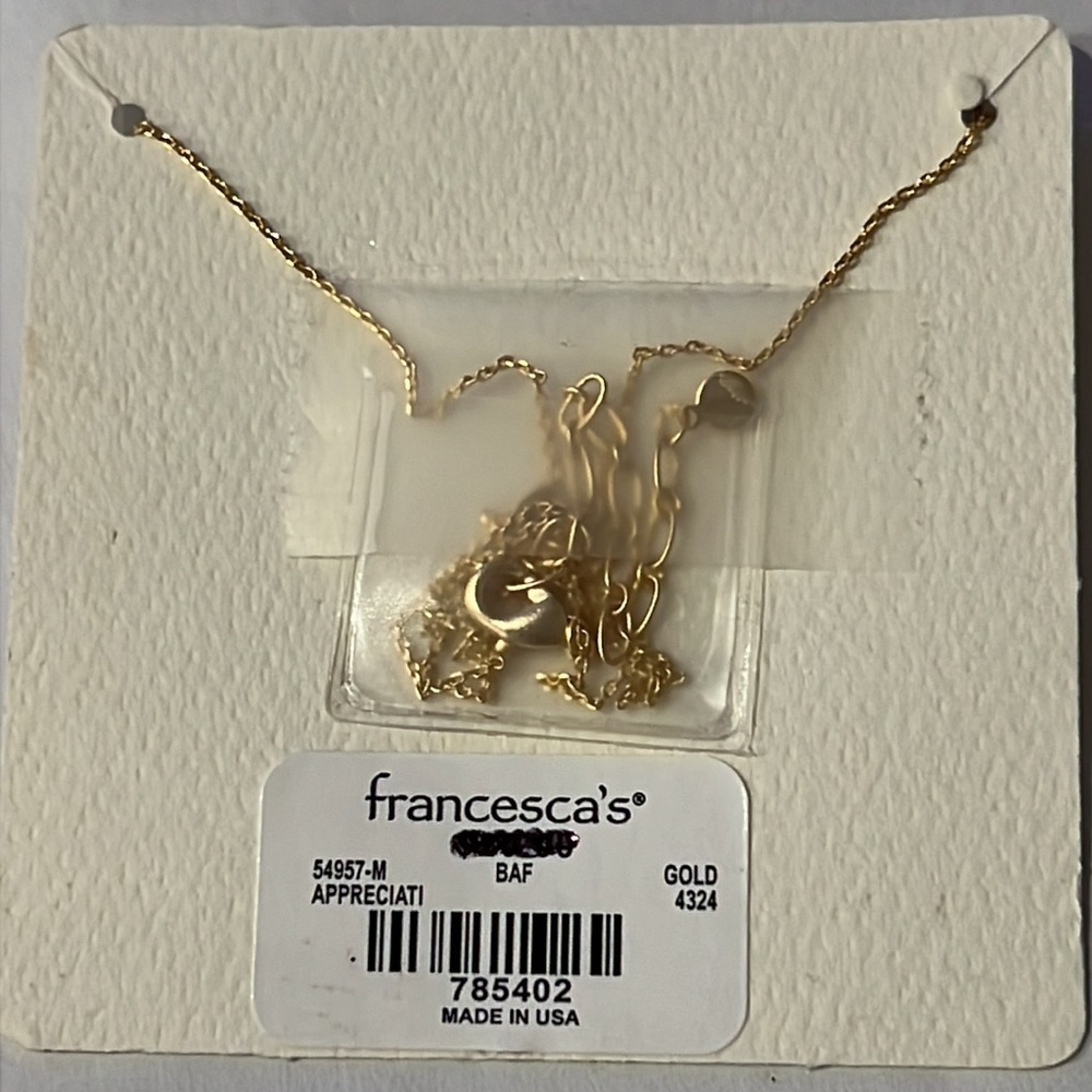 Franchesca’s Fashion Women’s Mother Necklace Gold tone - Picture 2 of 3